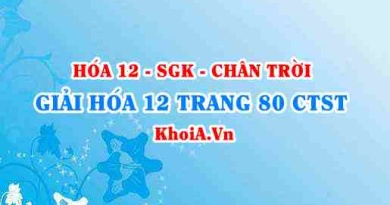 Giải Hóa 12 trang 80 Chân trời Sáng tạo